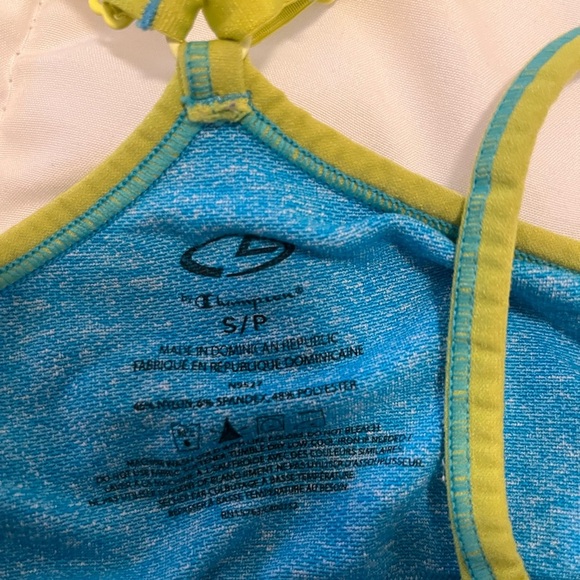 Blue and Green Champion Sports Bra - Picture 3 of 3